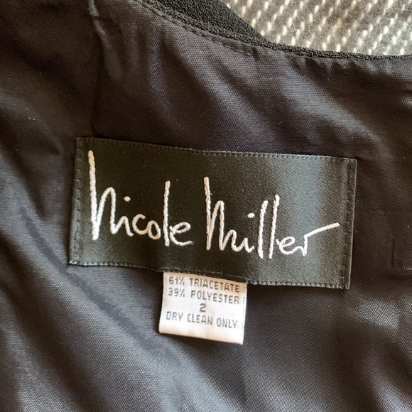 Nicole Miller little black dress size 2 - Picture 9 of 10